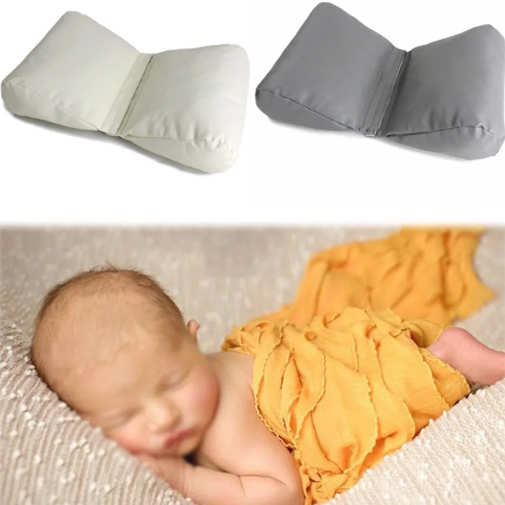 Мягкая клиновидная позирующая Подушка для новорожденных, реквизит для фотосессии, детская подушка с бабочкой, позиционер для младенцев