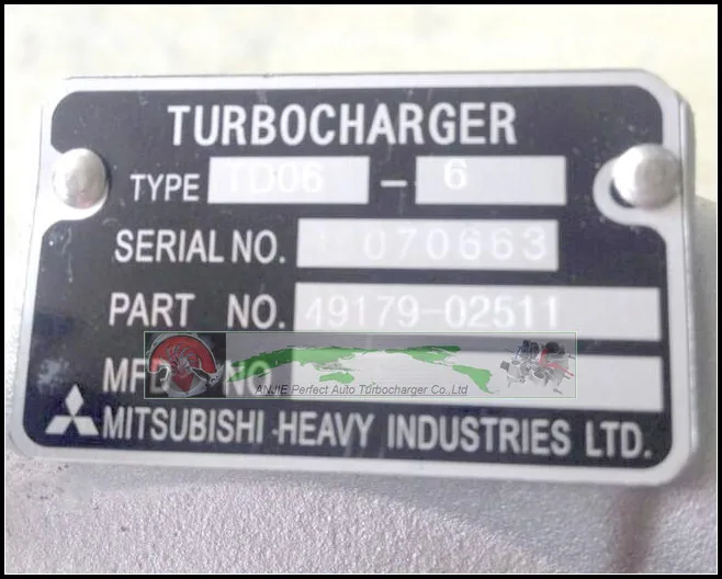 TD06H 49179-02511 ME300298 Turbo Turbocharger For Mitsubishi Fuso Truck Bus FM61F FN62F FN63F FN64F FM65F FM67F FN6 6M60T 6M60T2 (3)