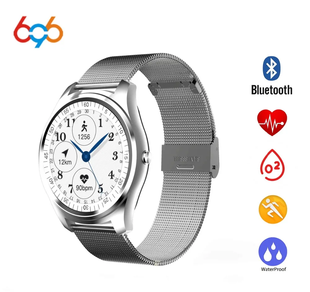 

696 X8 sports smart watch with heart rate monitor blood pressure remote camera stop watch smart electronic for ios pk N6 N3 K88S