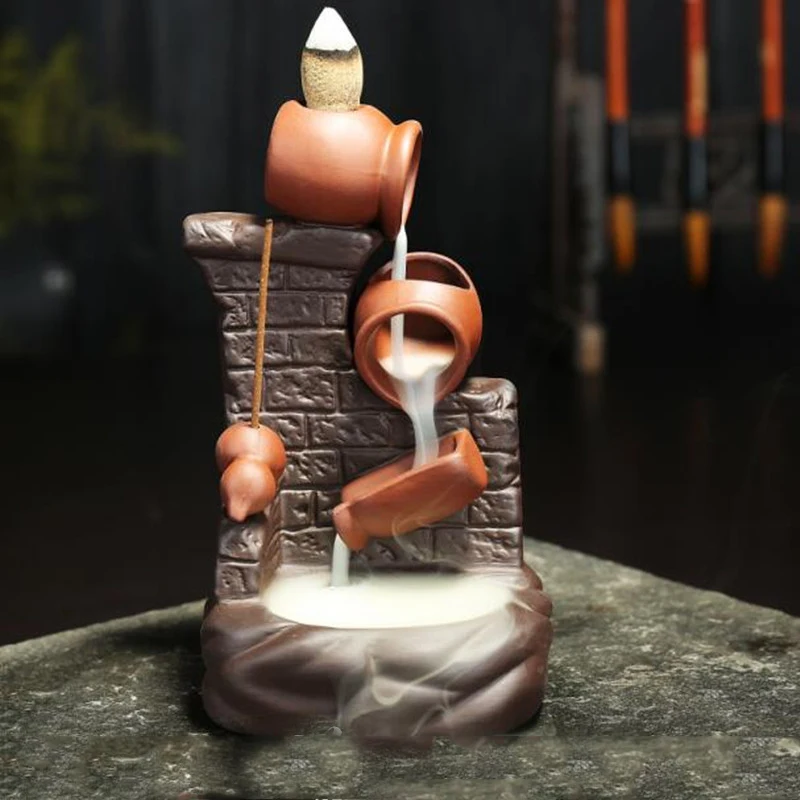 

Sandalwood Incense Holder Creative Quemador De Incienso Wierook Waterval Home Decoration Quemador De Incienso Incensario