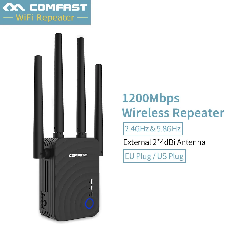 2 шт. ретранслятор Wi Fi 4 ГГц 1200 Мбит/с|Беспроводные роутеры| |