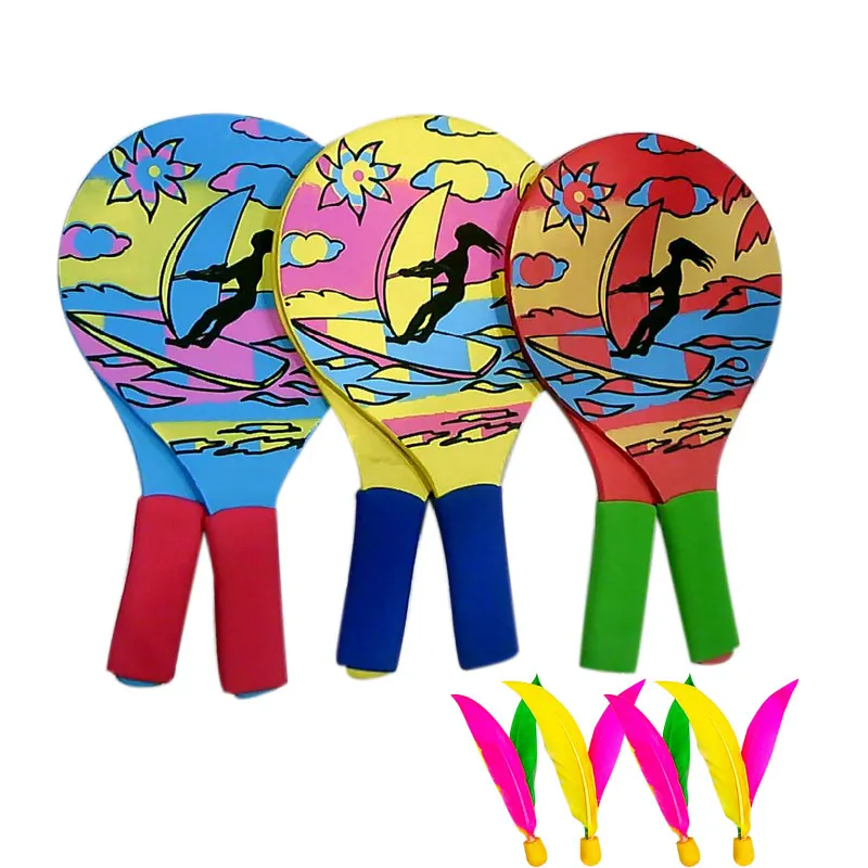 

2PCS/ pair Grip Cricket Tennis Rackets Beach Tennis Racket for outdoor Sport with 4pcs Cricket WHShopping