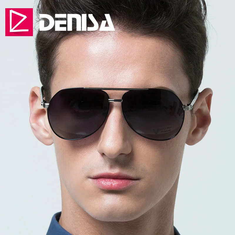Солнцезащитные очки авиаторы DENISA G98156 для мужчин и женщин зеркальные