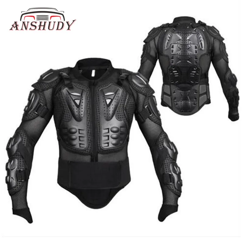 

Black/Red Motorcycle Body Jackets Protective Back Armor Gear Moto Cross Clothing Motor Rider Racing Protection Windproof M-XXXL