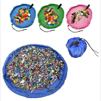 

Foldable Large Portable Storage Organizer Kids Toy Bag Saving Room Playing Mat New Year Gift Organizador de almacenamiento