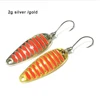 Fishing spoon lure 2g 5g 7.5g 10g 15g 20g Gold/Silver fishing spoon hard lures metal baits Pesca ► Photo 3/6