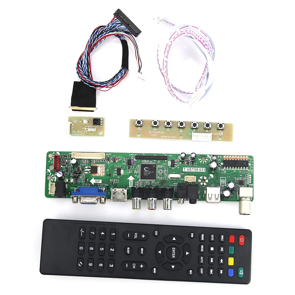 T. VST59.03 для LTN101NT02 B101AW03 ЖК-дисплей/светодиодный драйвер контроллера совета(ТВ+ HDMI+ VGA+ CVBS+ USB) LVDS повторное ноутбук 1024x600