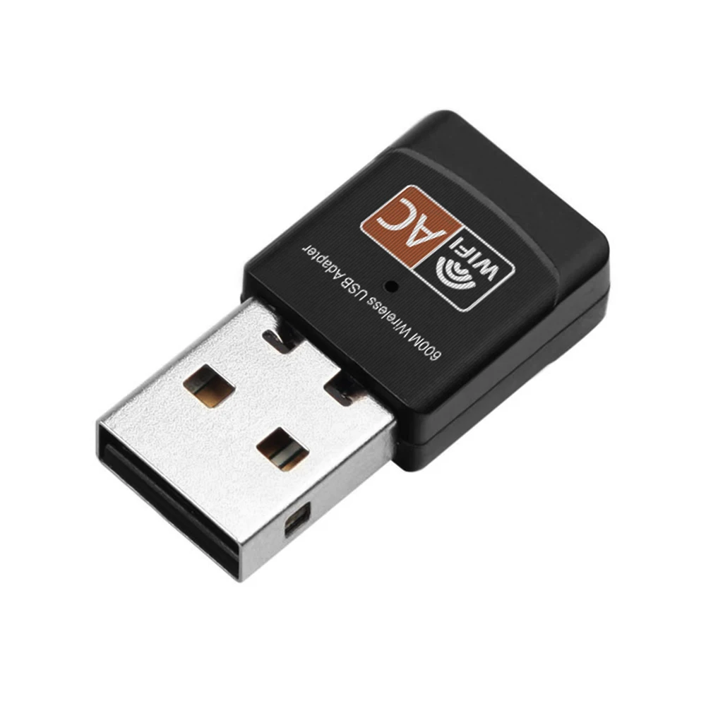 USB WiFi адаптер 600 Мбит/с двухдиапазонный беспроводной сетевой адаптер Dongle 2,4 ГГц/5,0 ГГц Ethernet 802.11AC для настольного планшета ноутбука