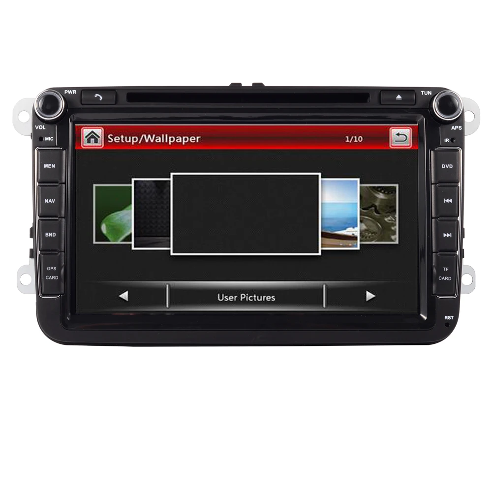 Discount 2 Din 8 Inch Car DVD Player For VW POLO PASSAT Golf Skoda Octavia SEAT LEON With 3G Radio GPS Navigation 1080P FM Free Camera 4
