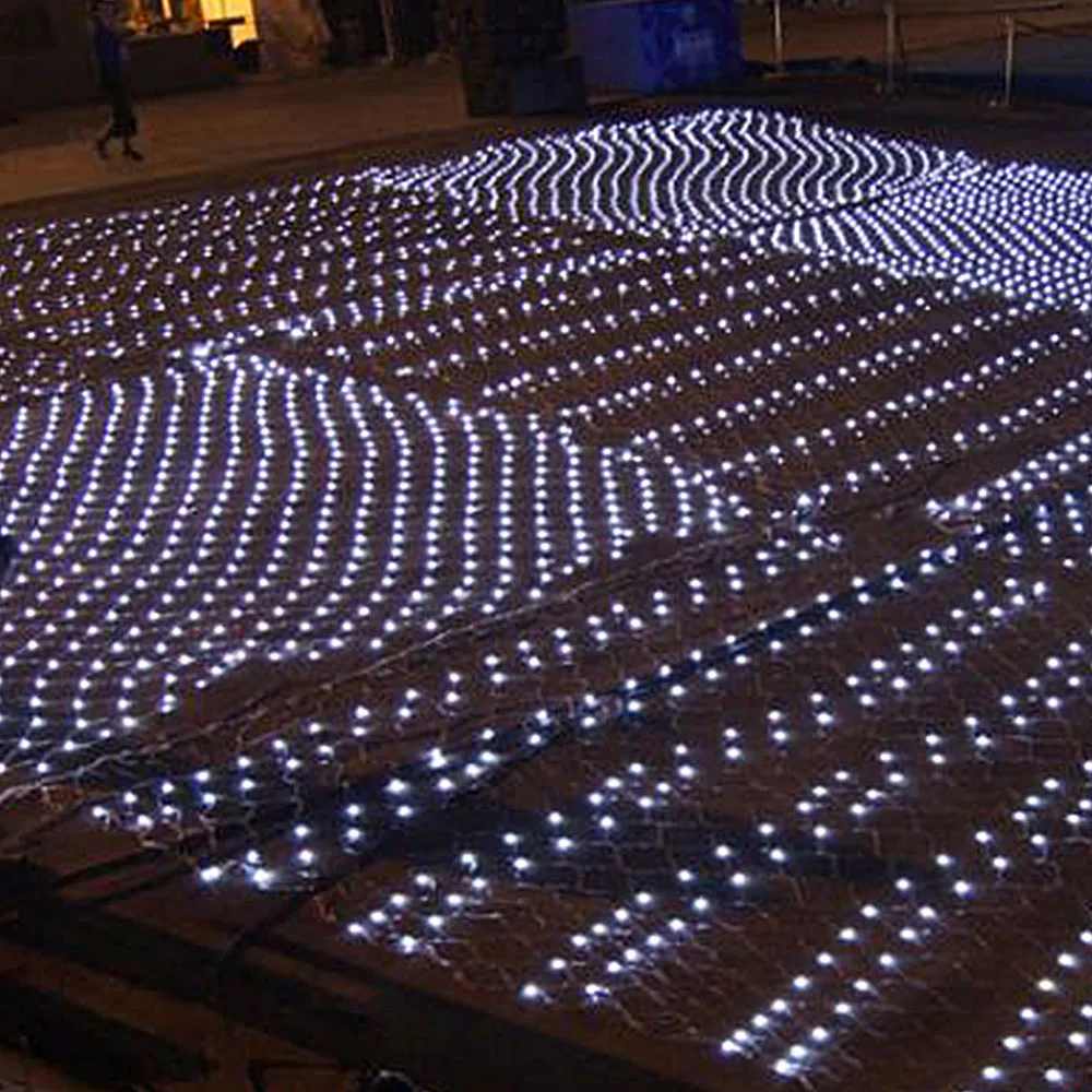 Mesh Net Waterproof LED Holiday String Light Fairy Light Garland For Outdoor Wedding Christmas Party Decoration memory function (9)