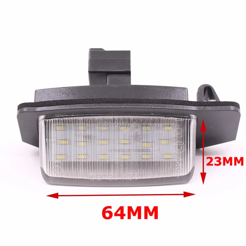 Светодиодная лампа Canbus для номерного знака Mitsubishi Outlander 2006 ~ Lancer Sportback 2008 OEM 2 шт. 12