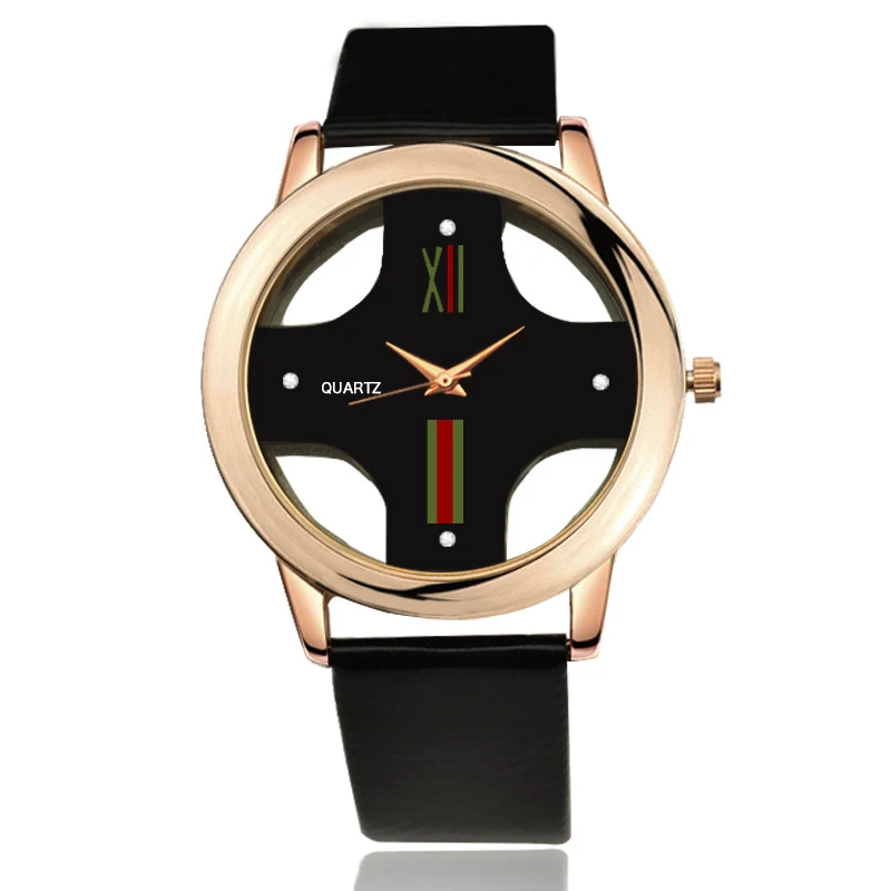 Watch-Women-Fashion-Casual-Quartz-Watches-Woman-PU-Leather-Ladies-Hollow-Cross-Clock-Femmes-Relojes-Mujer