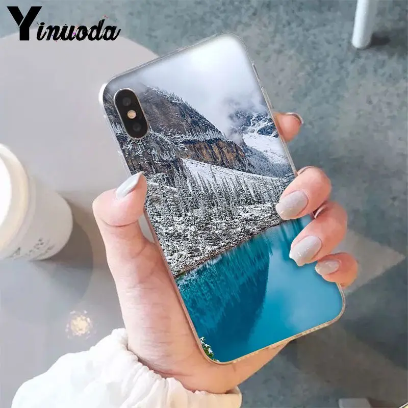 Yinuoda зимние снежные горы Sceneary Новинка чехол для телефона Fundas Крышка для iPhone 6S, 6 plus, 7, 7 plus, 8, 8 Plus, X Xs Макс 5 5S XR