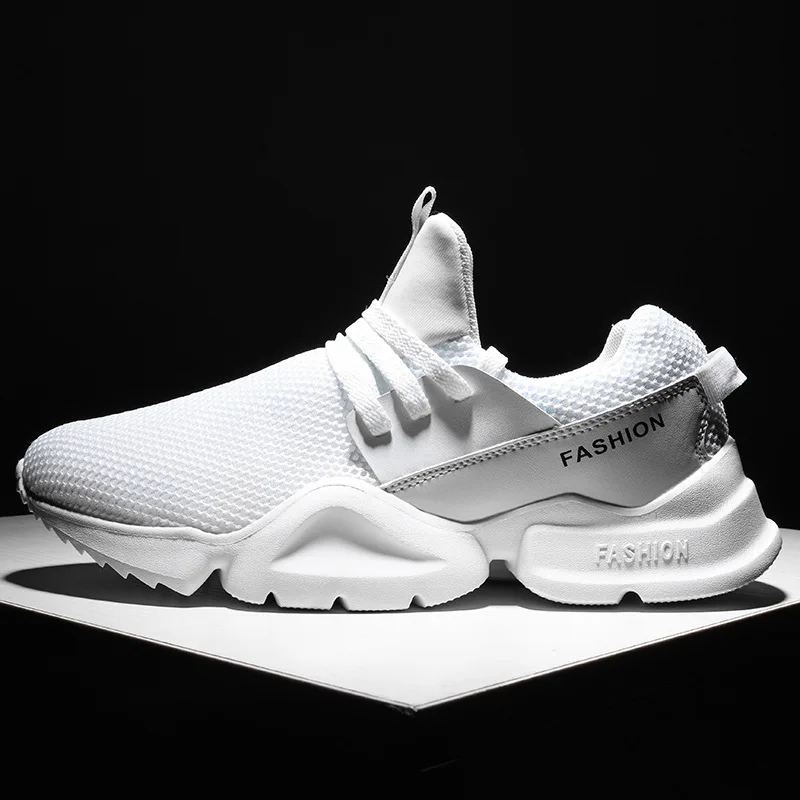 

Large size eBay sneakers ins breathable lace mesh men's shoes European station running shock absorbing tide shoes