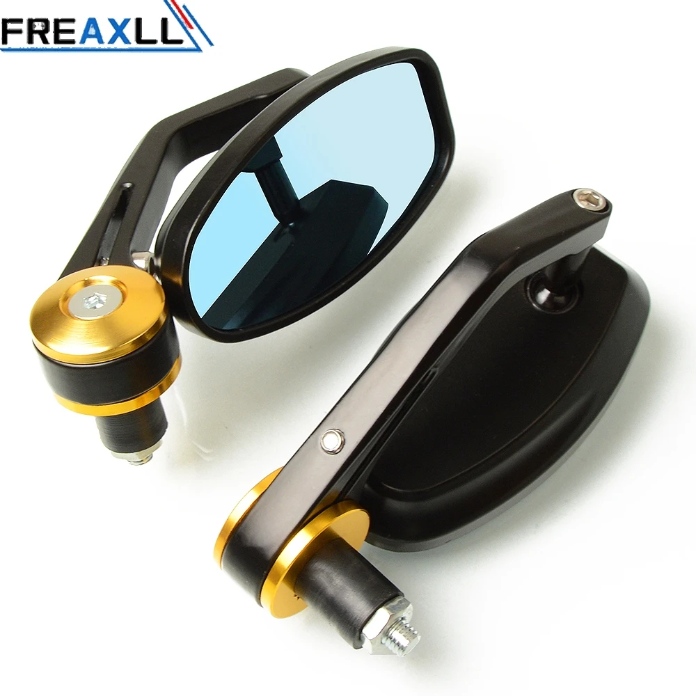 

7/8" 22mm Universal Motorcycle Aluminum Rear View Black Handle Bar End Side Rearview Mirrors FOR Honda CBR954RR CB600F HORNET