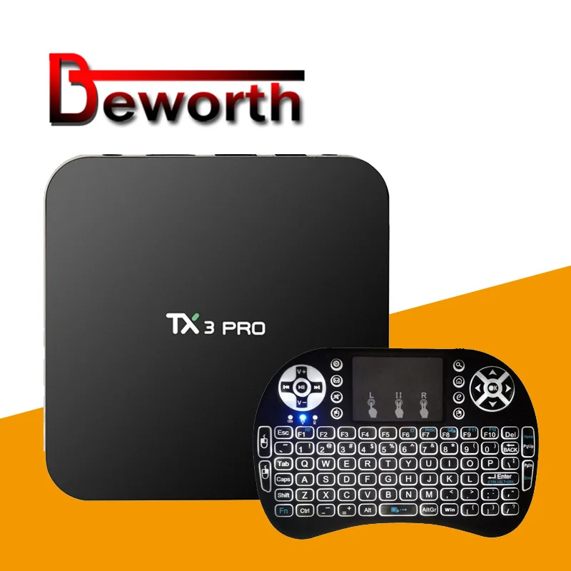 

TX3 PRO Android 7.1 TV Box Amlogic S905W Quad Core 1GB 8GB H.265 DLNA WiFi LAN Smart Streaming Media Player Set-top Box