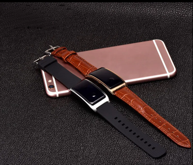 high quality smart phone bracelet with leather strapin Smart