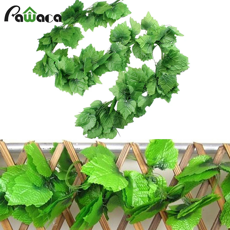 12PCS/LOT DIY Hanging artificial ivy leaf Silk Fake Flower