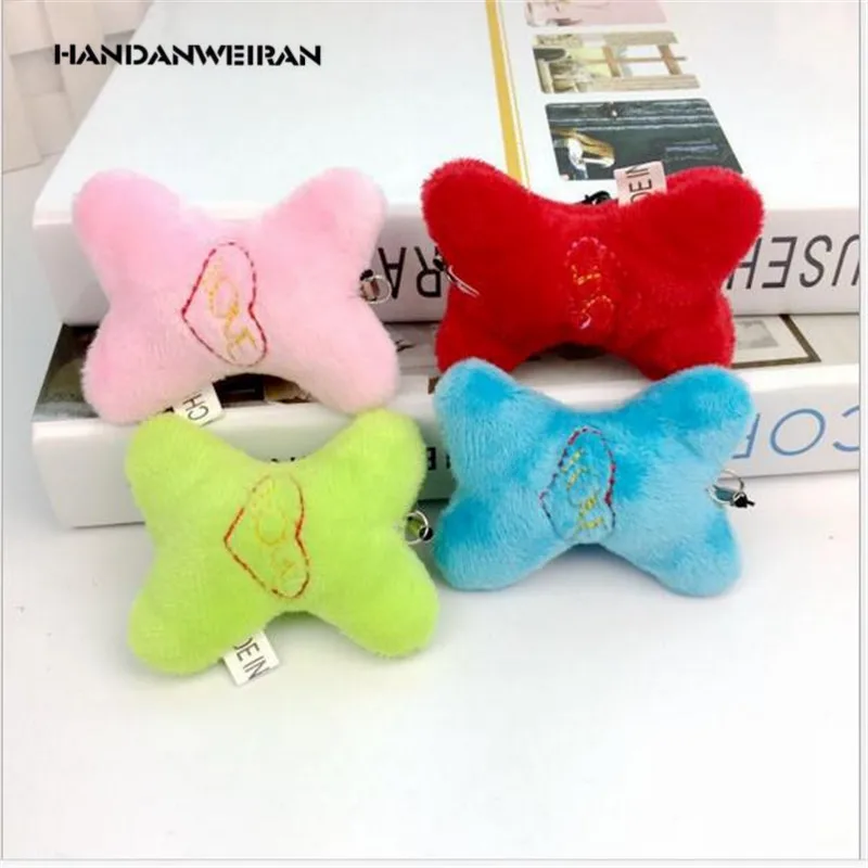 

2019 new 1PCS cute little bones stuffed toy soft mini pendant FOR children's toys wedding gifts Random Color