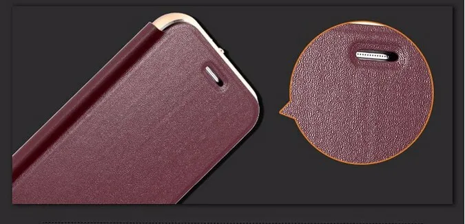 Чехол iMatch для samsung Galaxy S6, роскошный чехол из натуральной кожи с металлической рамкой на магните для samsung S6, чехол для телефона s, сумка