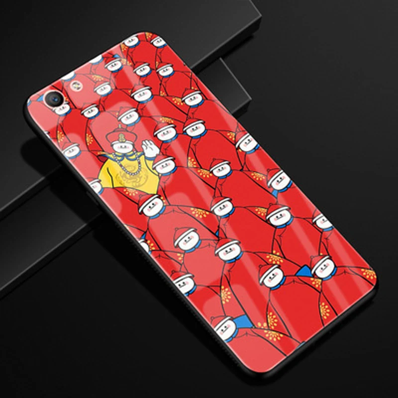 Для Oppo A59s чехол Капа стекло мультфильм Мода жесткий чехол для Oppo A 59 s Чехол Мягкий ТПУ чехол OppoA59s оболочка Funda