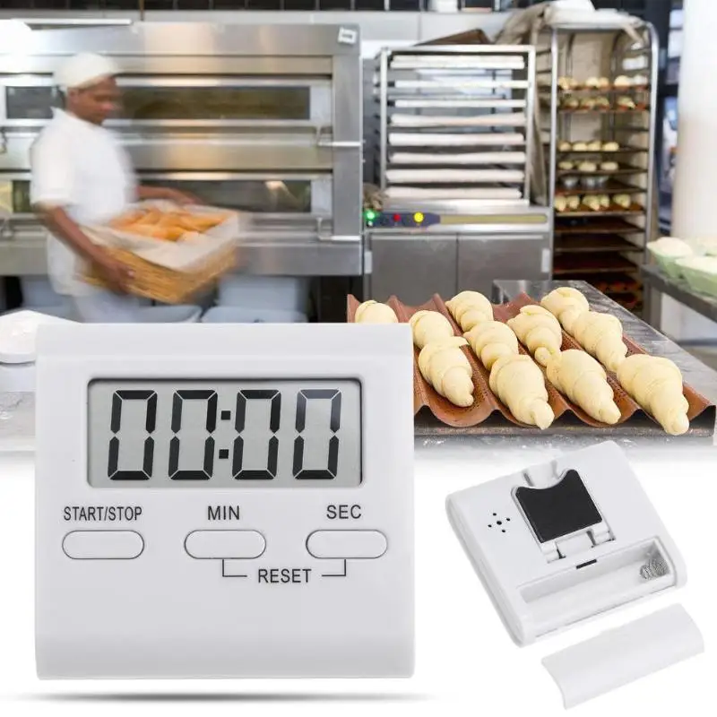 

LCD Digital Kitchen Timer Count Down Up Clock Loud Alarm Magnet Clock Back Stand Cooking Timer Cooking Tools 99 minutes