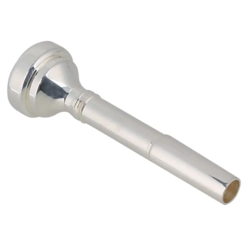 silver Painted Copper Trumpet Mouthpiece 1-1/2C,3C,5C,7C Multi-function Musical Tools