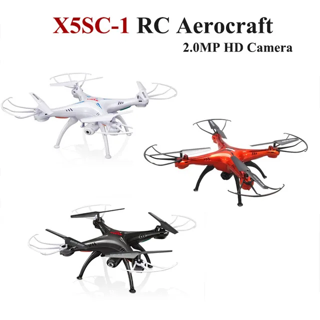 

New X5SC-1 RC Drone Helicopter with 2 MP HD Camera Headless 6-Axis 360 Graden Eversie X5SC Upgraded version rc Quadcopter