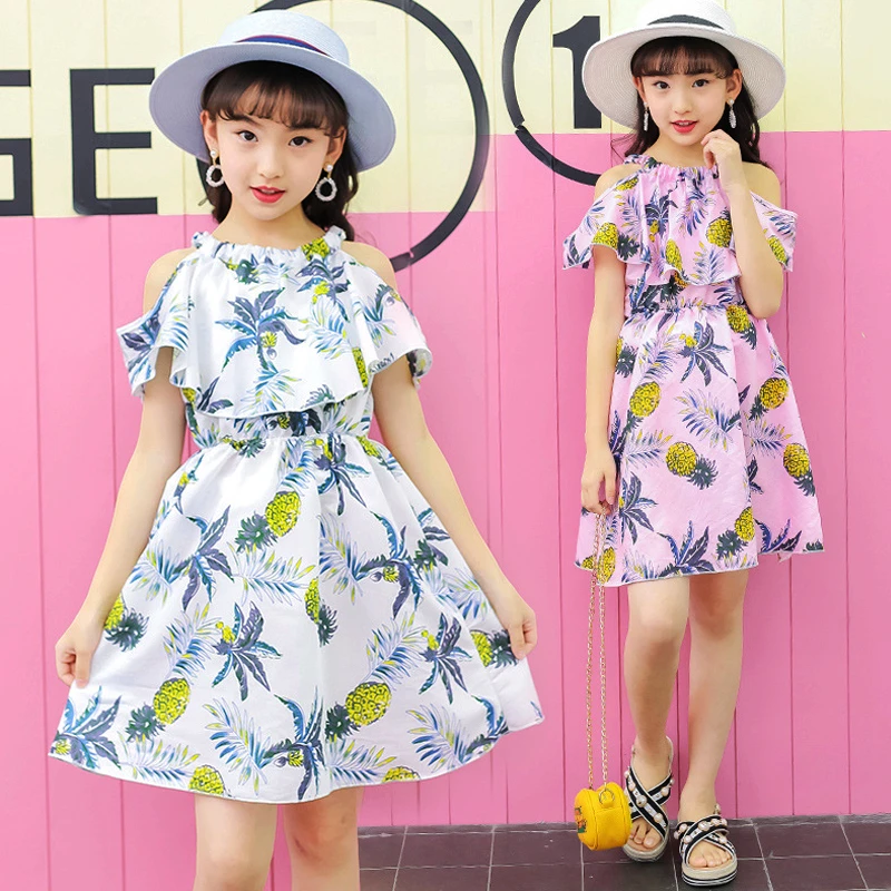 

girls summer chiffon beach dress 2019 kids dresses for teenage girls clothing baby girl party princess dress children clothes
