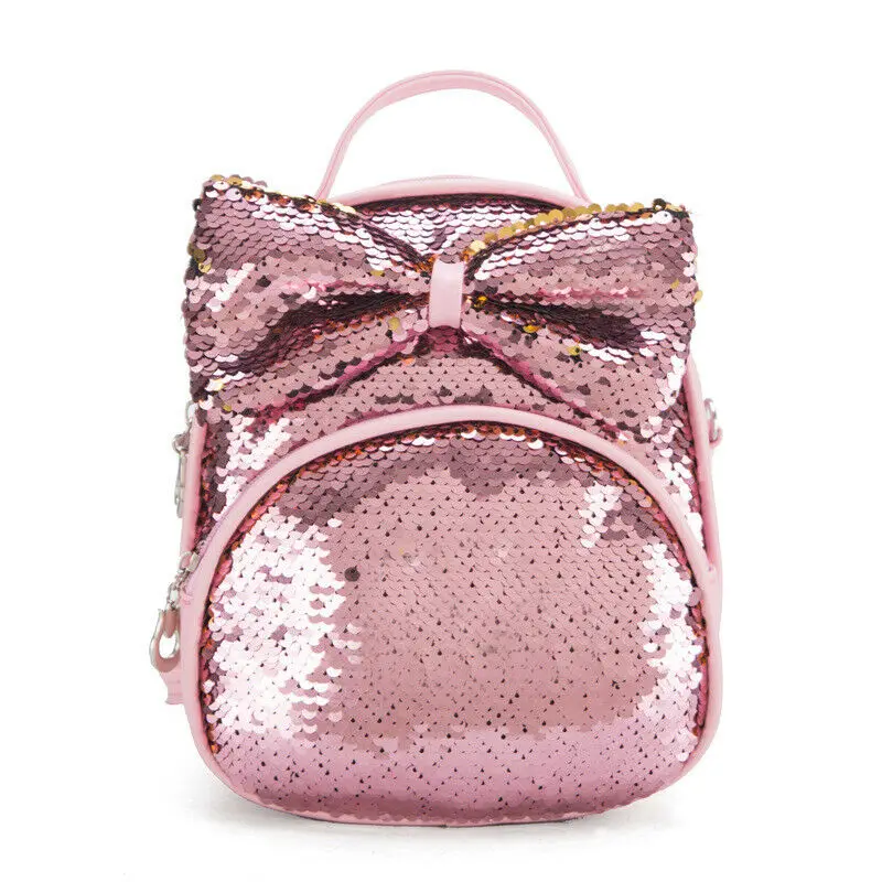

2019 Designer Women Sequined Bow Mini Backpack Girls Sweet Brithday Gifts Mini Backpack