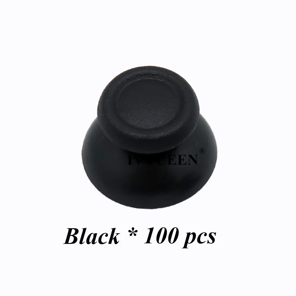 IVYUEEN 100 шт черно-серый колпачок для пальцев для Dualshock 4 PS4 DS4 Pro тонкий контроллер аналоговый джойстик чехол для Playstation 4 - Цвет: Черный