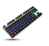 Metoo Backlight Mechanical Keyboard Blue Switch 87 Keys LED USB Wired Anti-Ghosting Professional Gaming Keyboard Russian sticker ► Photo 2/3