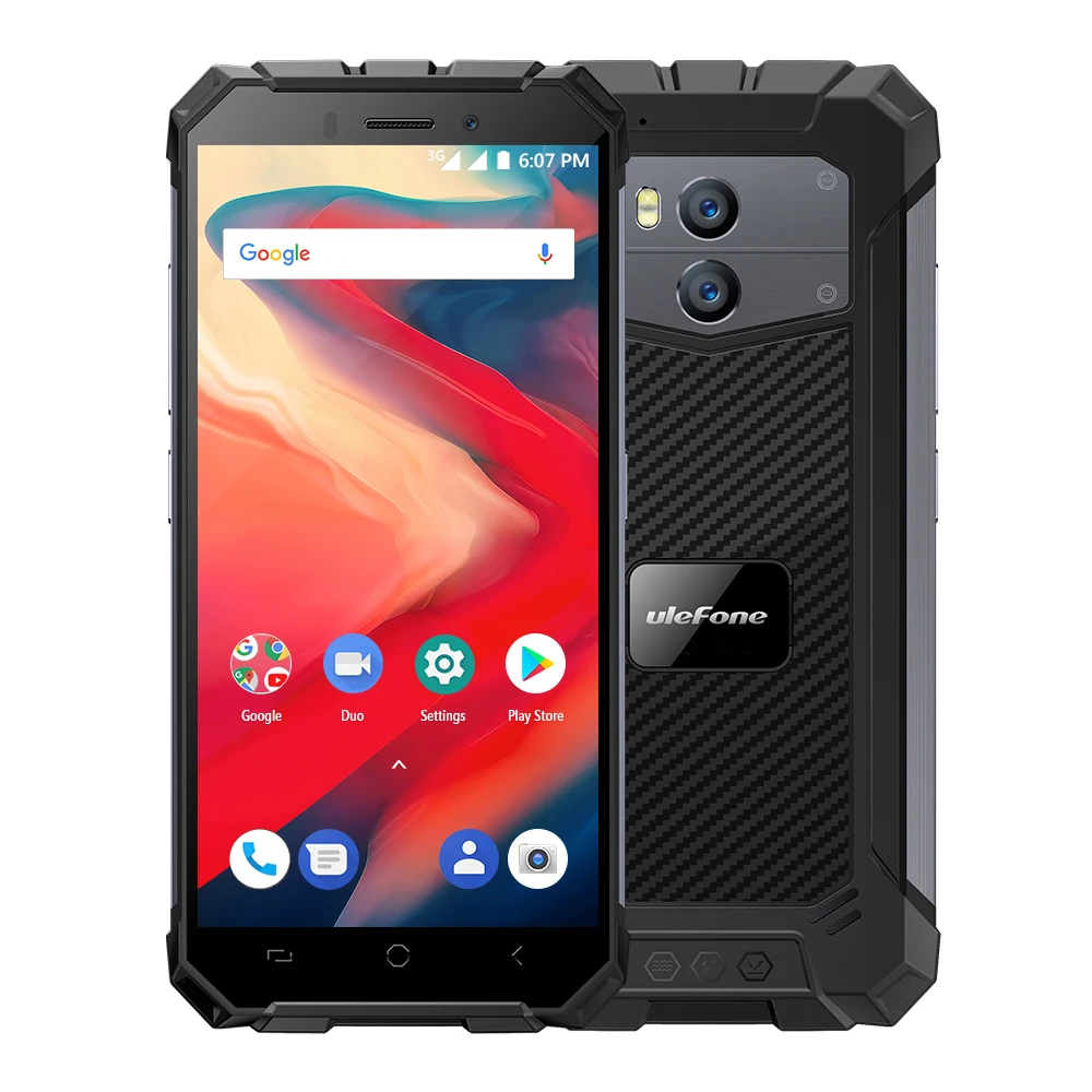 

Ulefone Armor X2 Waterproof IP68 Smartphone 5.5"HD 18:9 MTK6580 Quad Core Android 8.1 2GB+16GB 13MP NFC 5500mAh 3G Mobile Phone