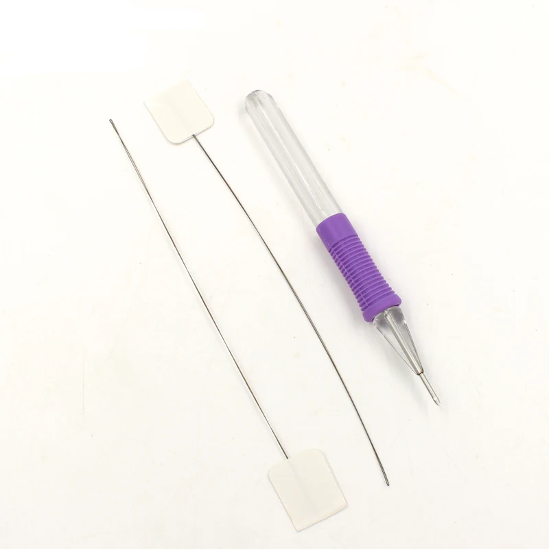 1set Magic Embroidery Pen Interchangeable Punching Needles Stitches Weaving Tool DIY Knitting Accessories Tools | Дом и сад