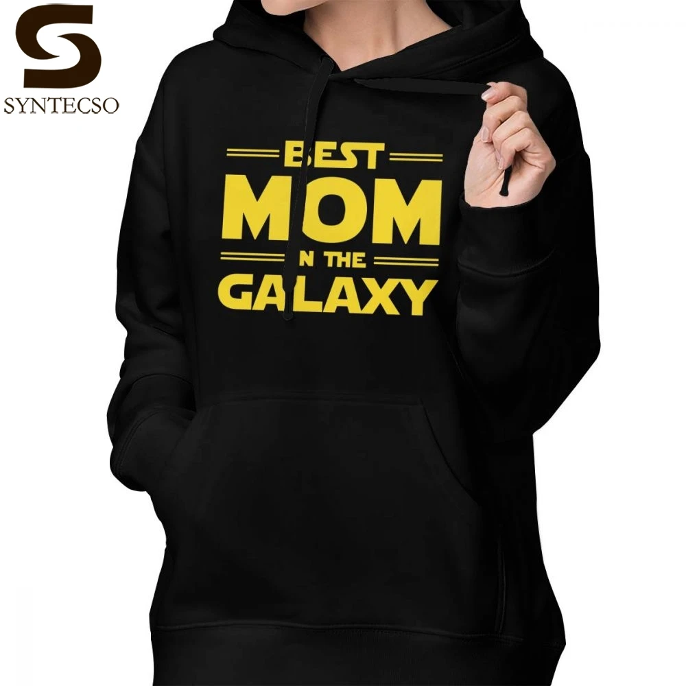 Папа толстовка Лучшая Мама в Galaxy толстовки синие хлопковые толстовки с капюшоном Для женщин уличная одежда с длинным рукавом выше Размеры