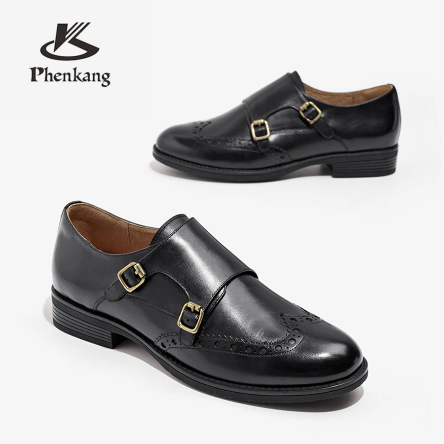 Туфли оксфорды женские из натуральной кожи броги плоская подошва винтажные