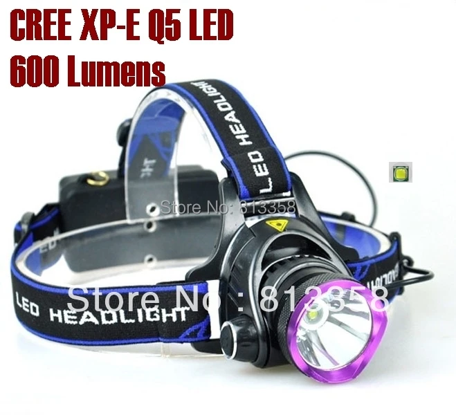 AloneFire HP81 Перезаряжаемые cree светодиодный фар Cree XP-E Q5 светодиодный 600LM энергосберегающие лампы cree светодиодный налобный фонарь для 1/2x18650 батареи