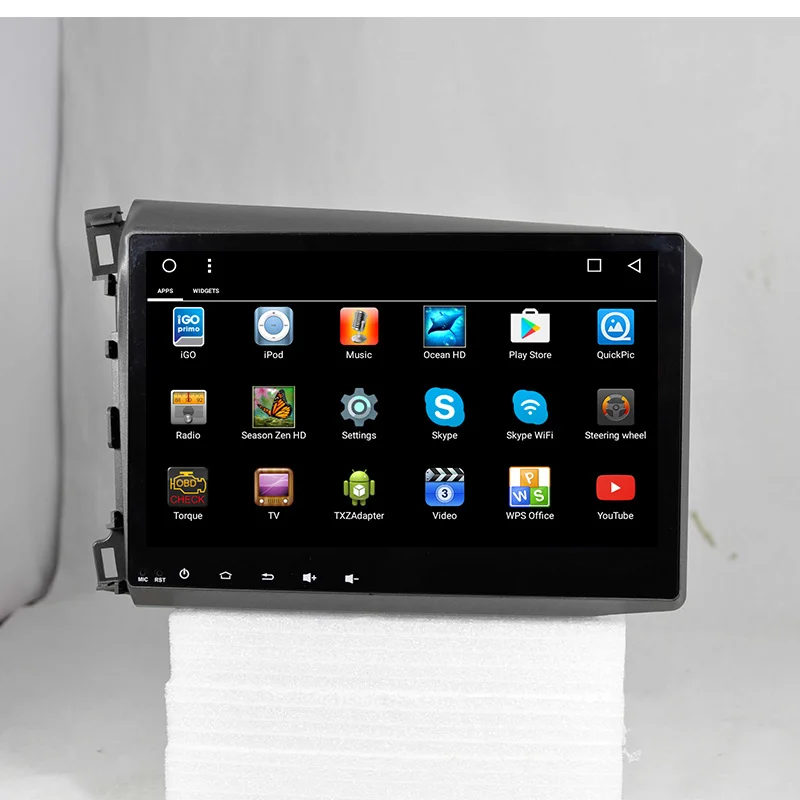 Cheap Lenvio RAM 2GB+32GB Octa Core Android 7.1 CAR GPS Navigation For Honda Civic 2012 2013 2014 Stere Radio CAR DVD player WIFI DAB+ 2