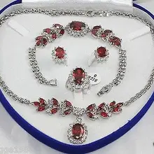 Женский подарок ювелирные изделия слово Циркон натуральный тонкий последние женские ювелирные изделия восточный красный ожерелье браслет серьги кольцо драгоценные камни