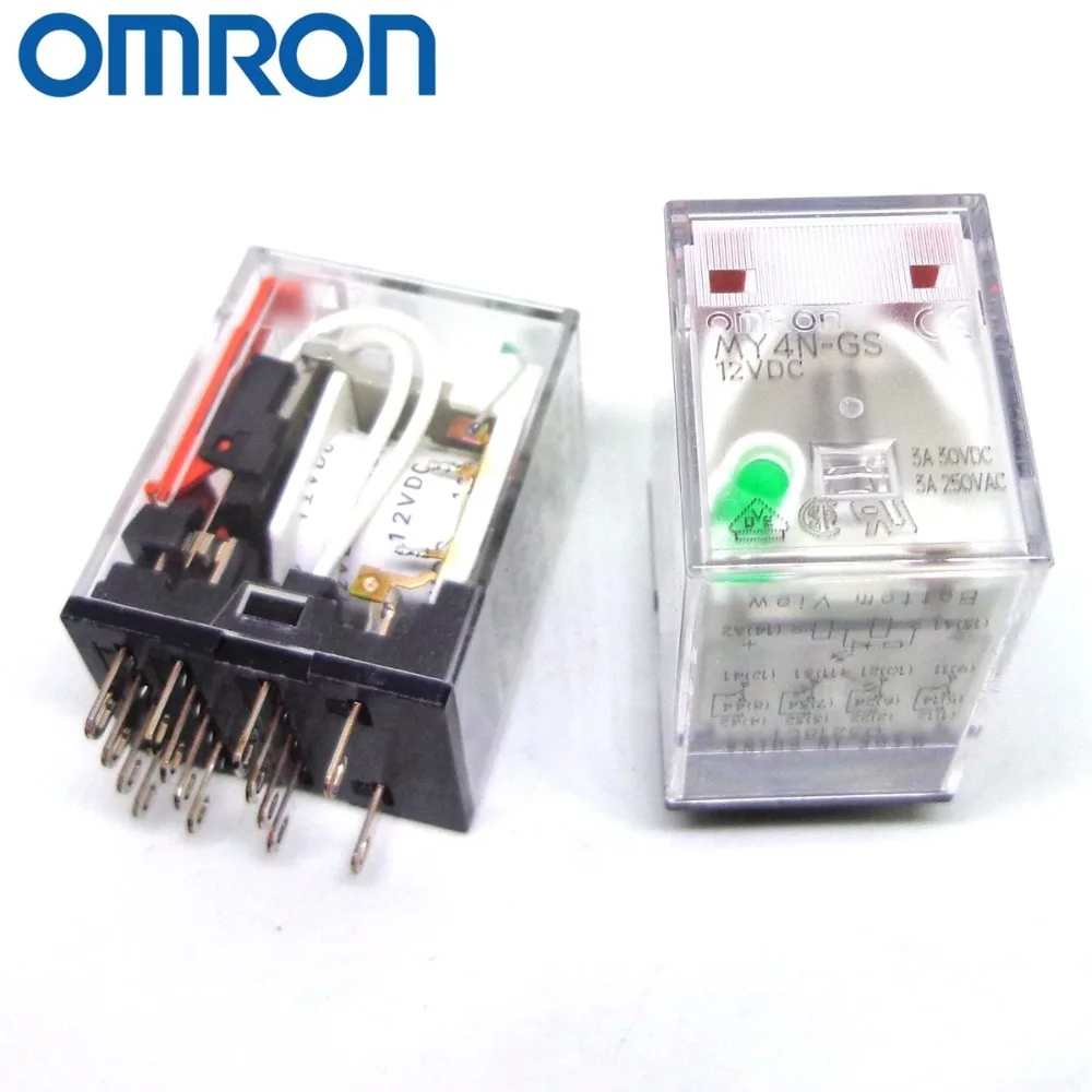 5 шт. OMRON Реле MY4N-GS 12VDC DC12V 14PIN 3A 4CO абсолютно новое и оригинальное реле