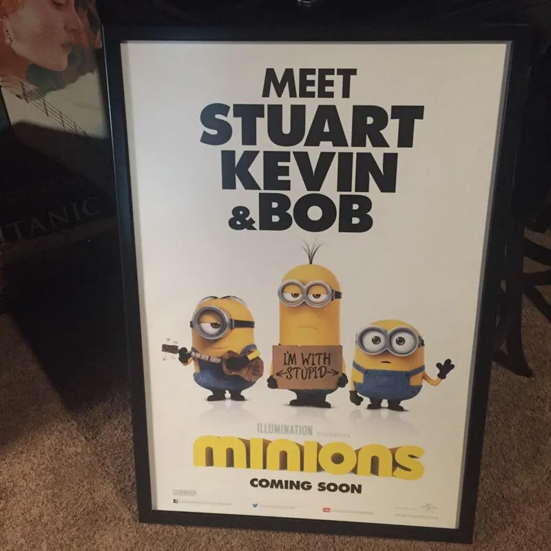 A2 Illuminated Led Black Snap Movie Poster Frames High Brightness