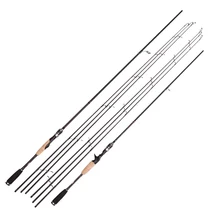 Spinning Rod 2.1m 2.4m Ultralight Carbon Fishing Rod Three Ideas ML M MH Casting Rod Quick Lure Feeder Rod Fishing Pole 2 Sections