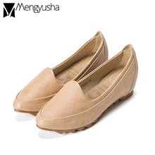 Шитья; Zapatos; женская обувь со скрытым каблуком гибкий горох мокасины современный красота в деловом стиле, для женщин; эспадрильи; Весенняя Новинка бренд flats2019
