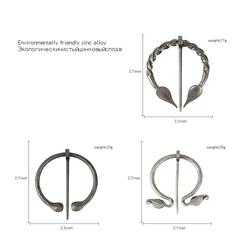 Викинговый возраст кованая брошь Ирландия норвежский викинг булавка для шарфов шаль пальто плащ Брошь булавка Ретро Винтажные Ювелирные изделия для мужчин и женщин