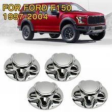 4Pcs 허브 캡 포드 F150 1997-2004 센터 크롬 캡 Expedition 허브 휠 18 cm/7 인치 자동 교체 부품 스티커 2019 새로운(China)
