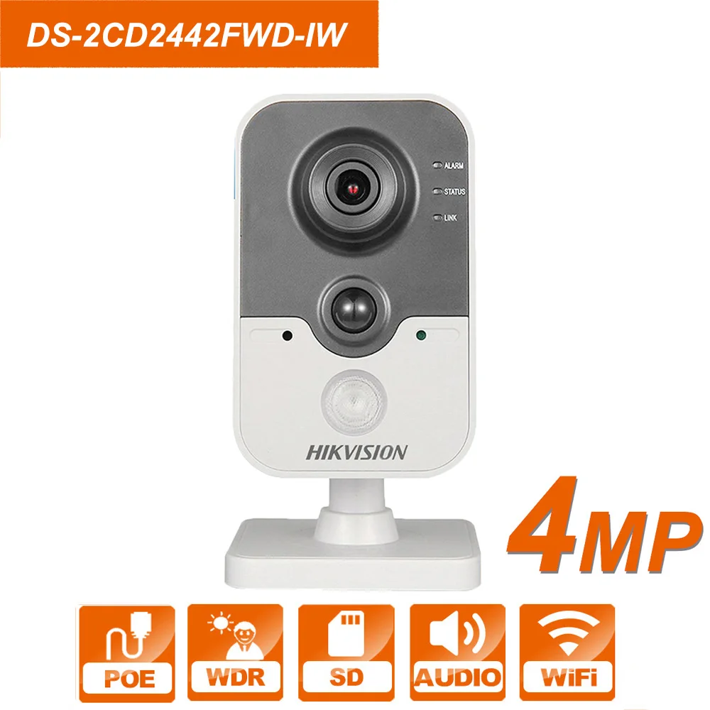 

HIK WIFI DS-2CD2442FWD-IW 4.0MP IP Camera Wireless Cube webcam alarm system Webcam Cheap price