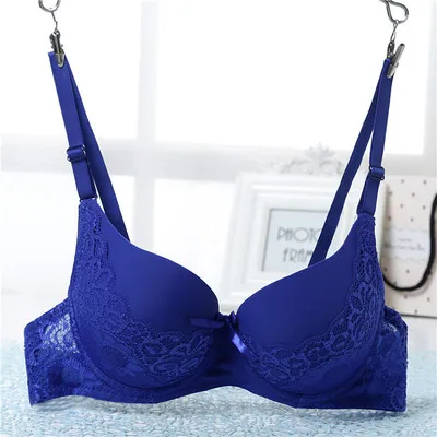 Fashion super push up Bra For Small Breast gather chest Push Up Bra Sexy Lady gilr Solid Color Cotton Basic Under Lace Brassiere comfy bra Bras