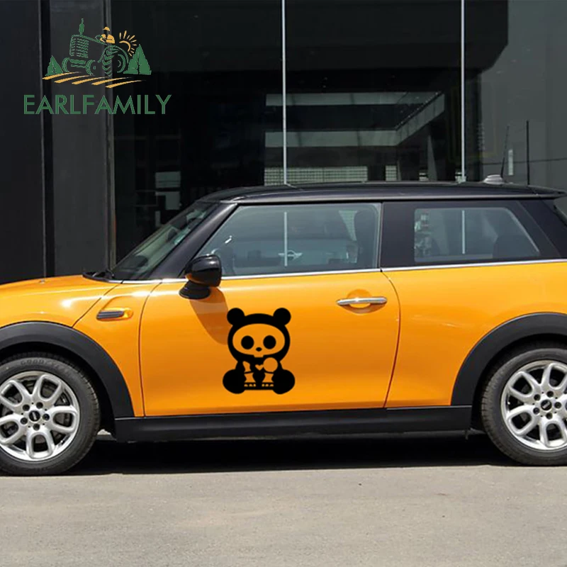 EARLFAMILY 58 см x 2x Череп Панда забавный графический (один для каждой стороны) стикер автомобиля окна грузовика