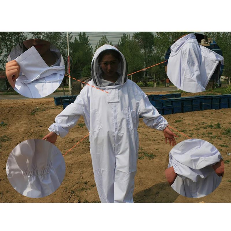 Anti Bee Suit Cotton Full Beekeeper Protective Dress Camouflage Beekeeping Clothing Tools Bee Suit Coveralls Equipment