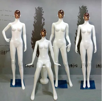 

New Hot Sale Full Body Fiberglass Female Mannequin Best Quality Gloss White Model Made In China